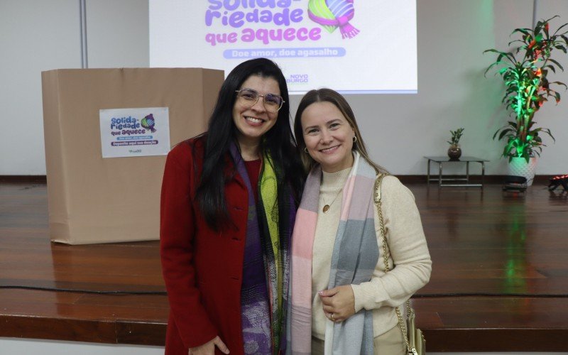 Gislaine Pires (à esquerda) com a primeira-dama Rita Finck | abc+