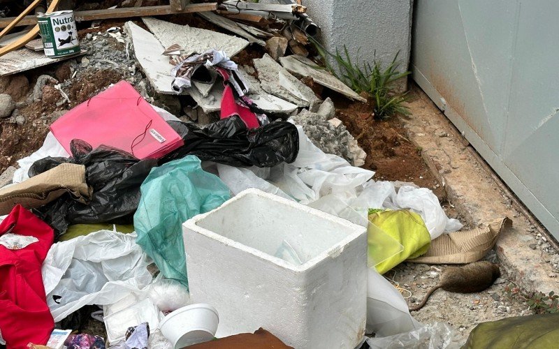Lixo espalhada na Rua dos Andradas em Novo Hamburgo | abc+