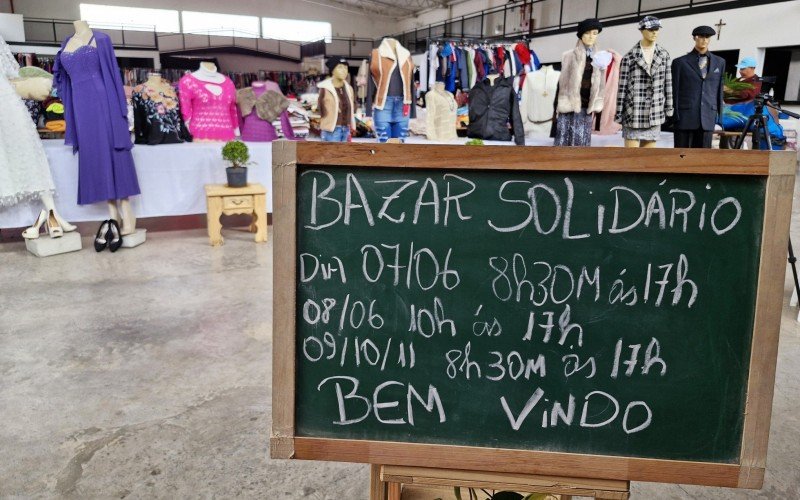 Mega bazar Solidário começar neste sábado (7)