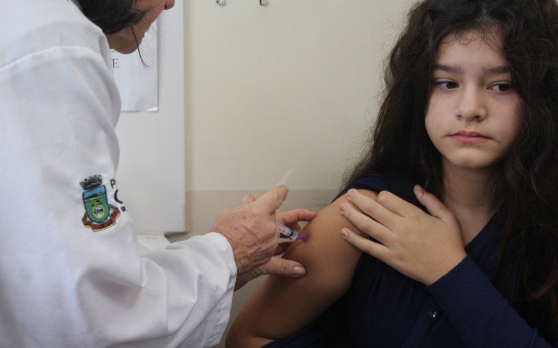 Maria Luiza Bertoglio tomou a vacina da gripe e da dengue em Canoas