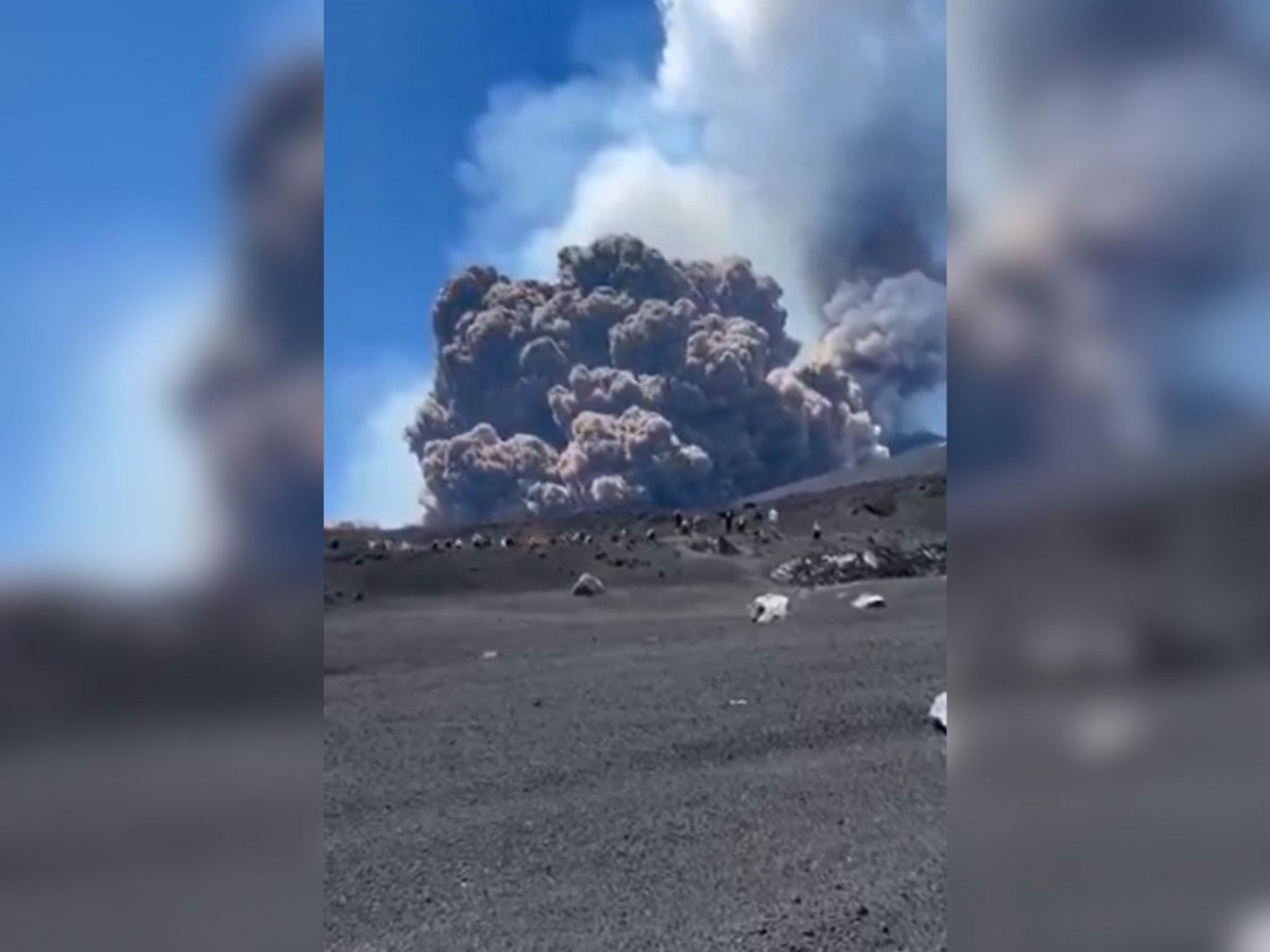 VÍDEO: Maior vulcão da Europa entra em erupção e assusta turistas