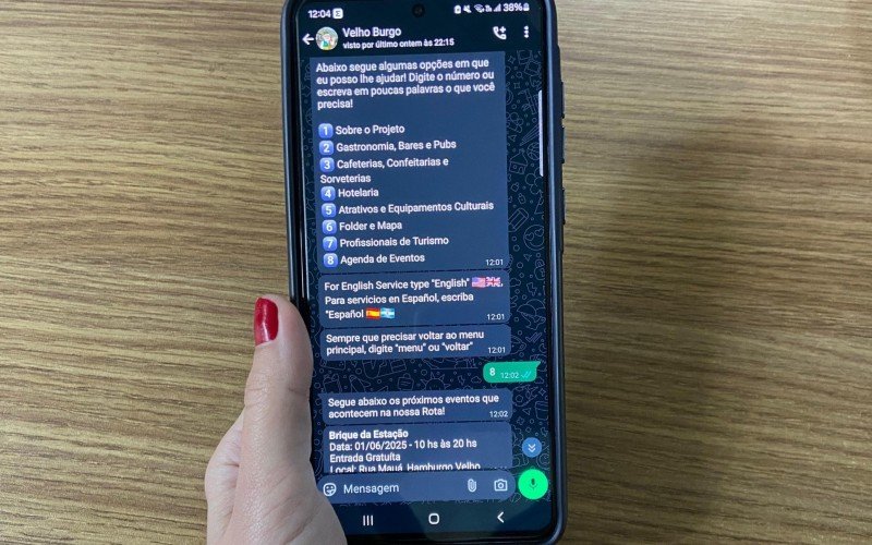 Velho Burgo funciona pelo WhatsApp | abc+