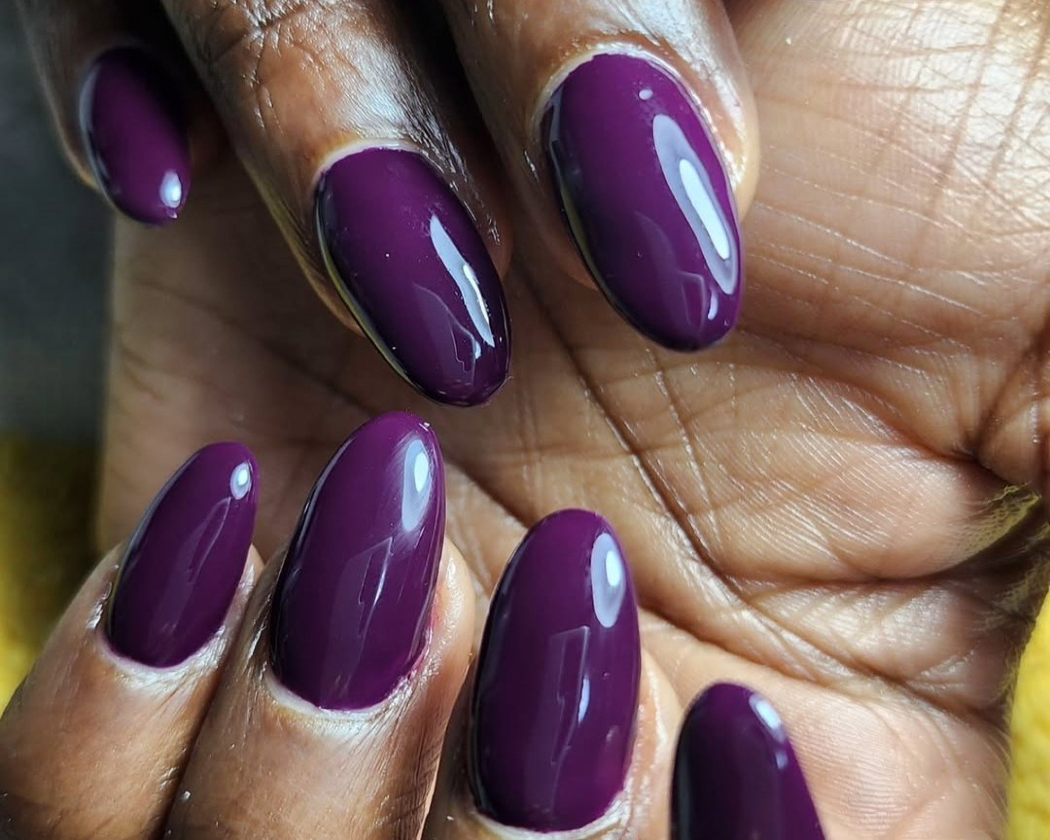 Inspiração de unha com esmalte berinjela  | abc+