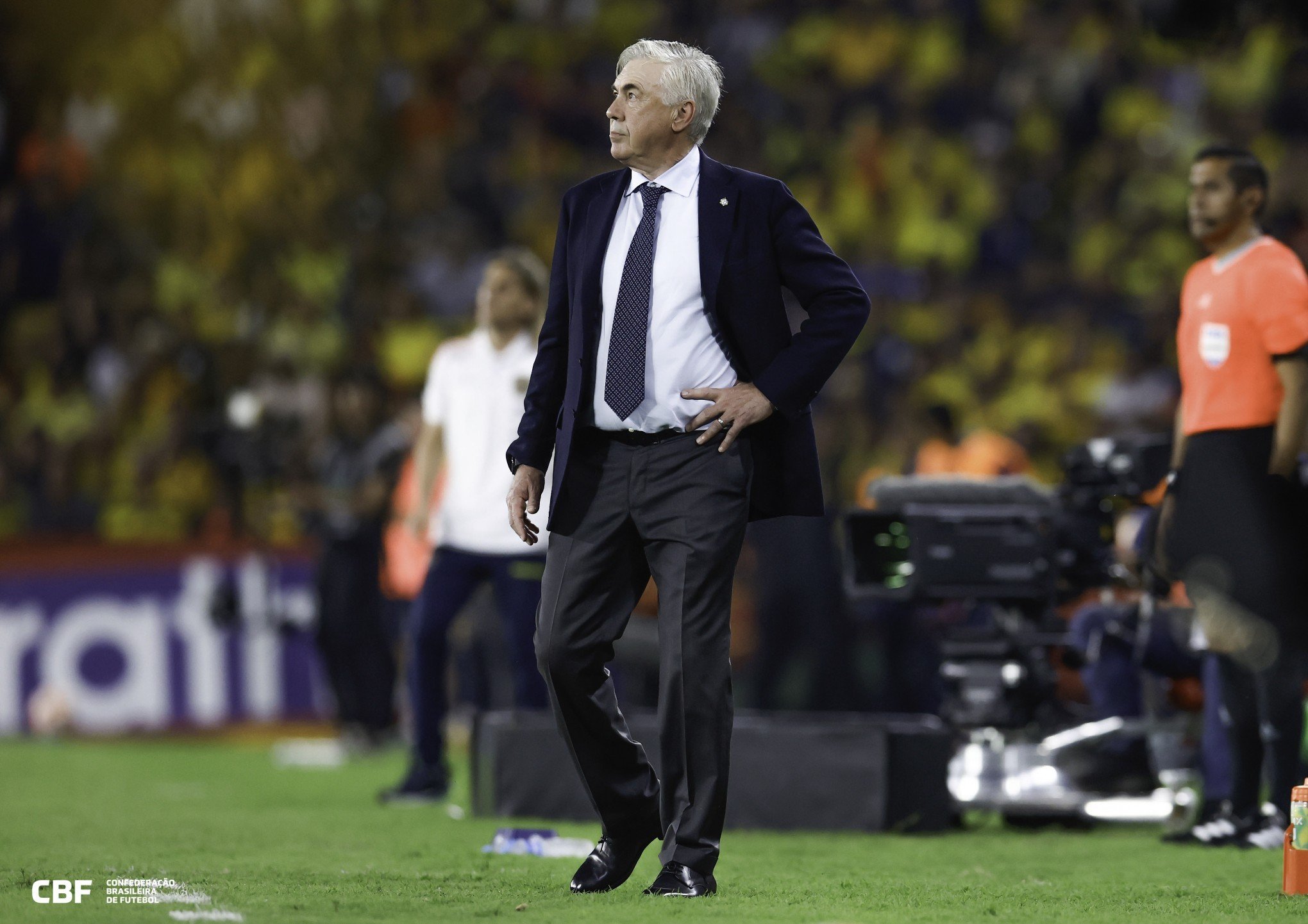 Ancelotti aprova jogo defensivo do Brasil e prevê melhor futebol contra o Paraguai