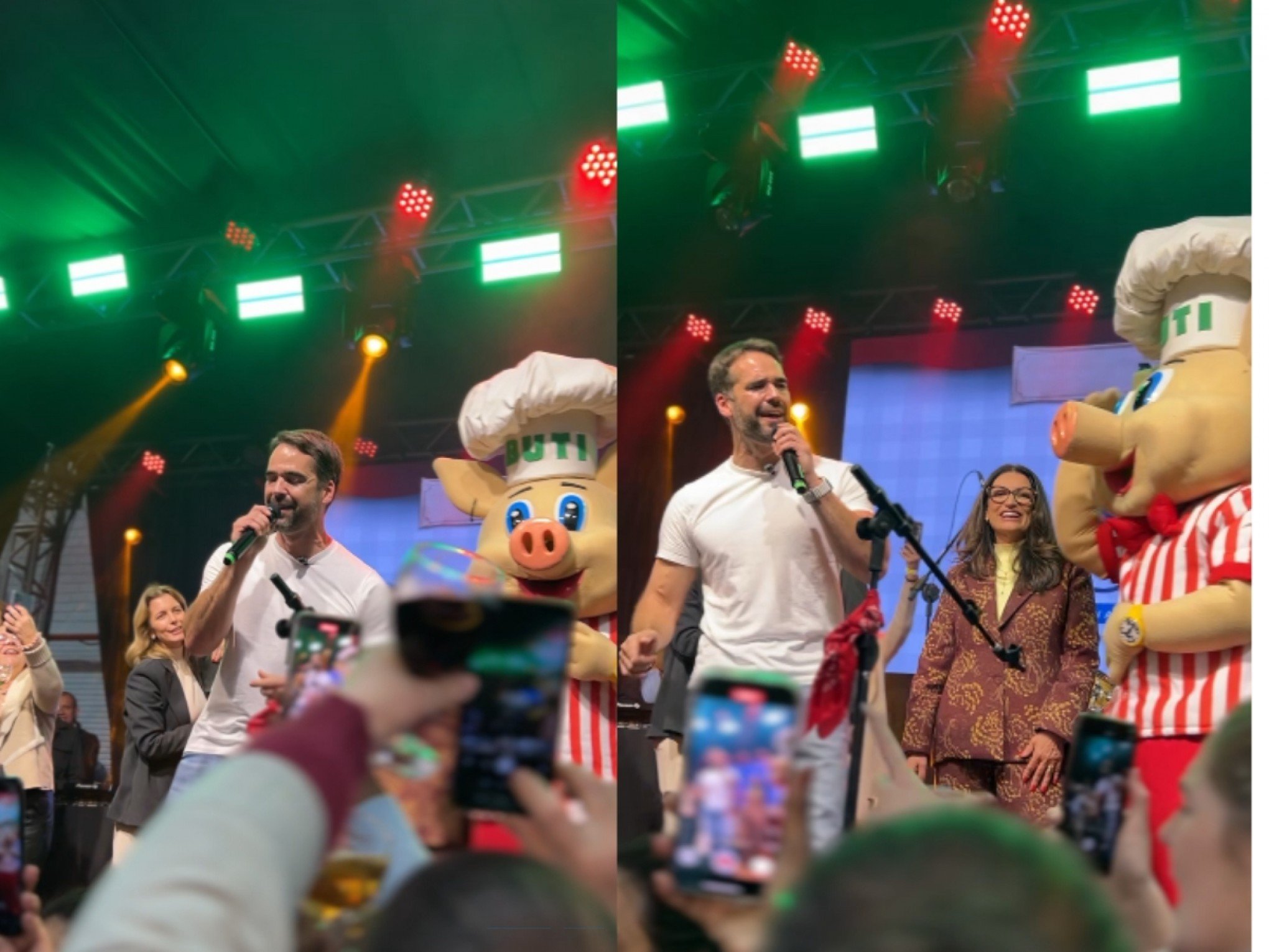 VÍDEO: Eduardo Leite canta Evidências no palco da Suinofest