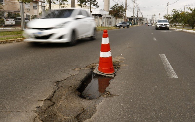 Trecho da Avenida Açucena, no bairro Estância Velha