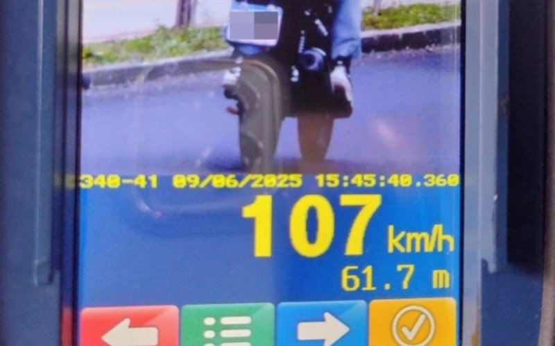 Motociclista é flagrado a 107 km/h em avenida do Vale do Sinos | abc+