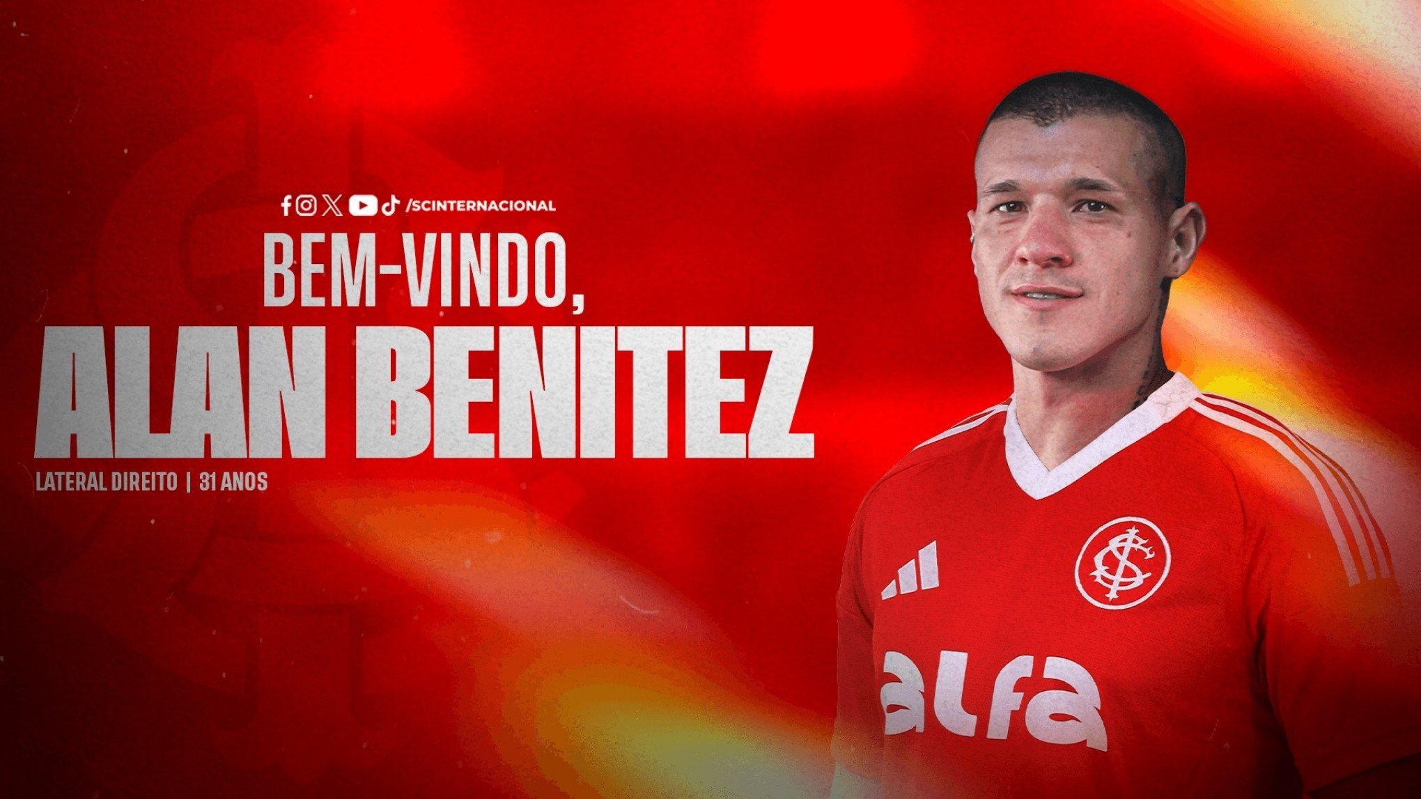 Inter acerta com lateral paraguaio Alan Benítez