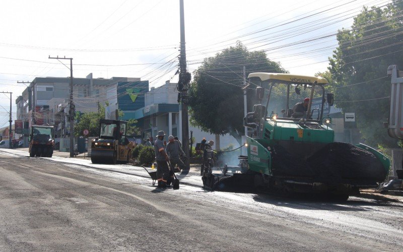 Trecho final de obras na Avenida Presidente Lucena