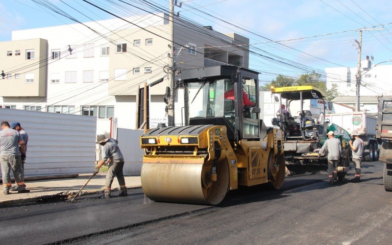 Trecho final de obras na Avenida Presidente Lucena