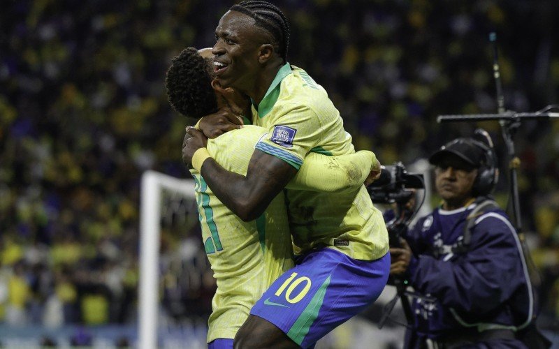 Vini comemora o gol que classificou o Brasil para a Copa do Mundo | abc+