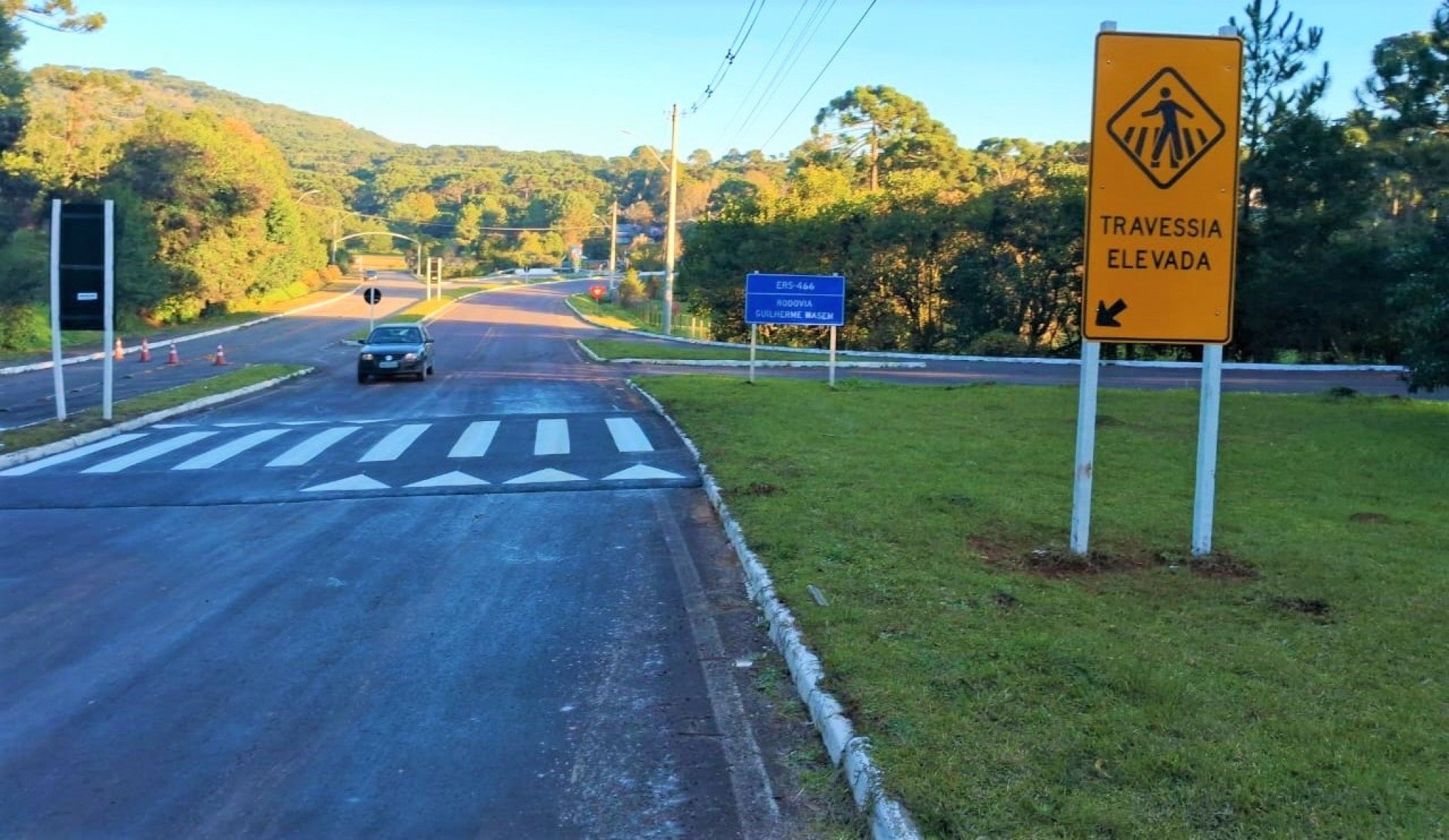RS-466 em Canela também recebe nova travessia elevada; confira local