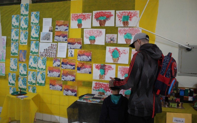 Emei Olga Ronchetti promove exposição com releitura de pinturas dos estudantes