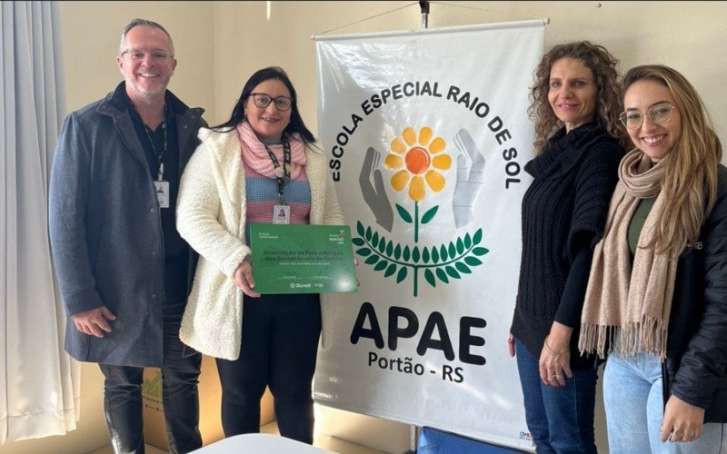 Apae de Portão é uma das beneficiadas com o Fundo Social da Sicredi na região