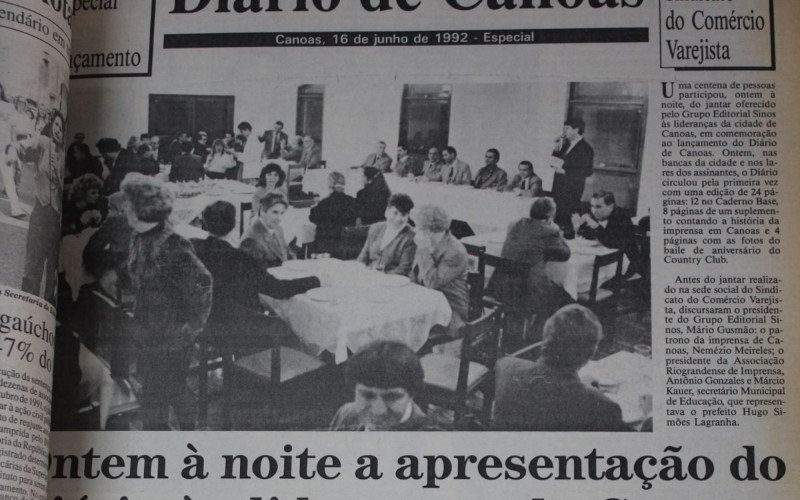 Diário de Canoas em 1992