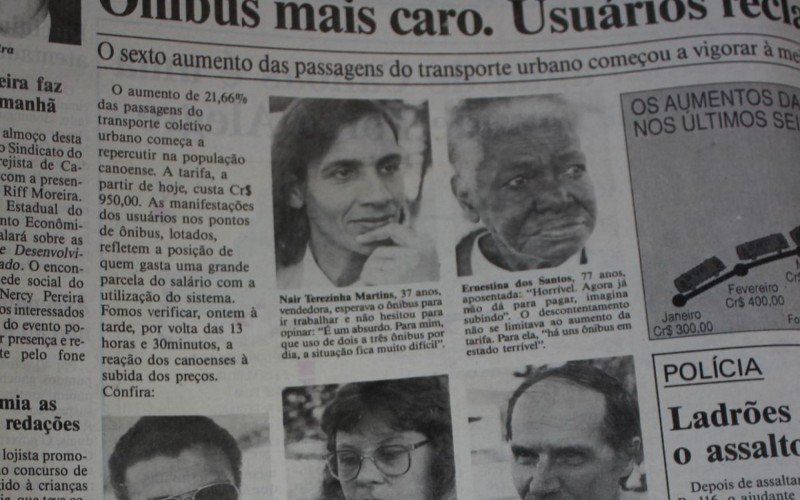 Diário de Canoas em 1992