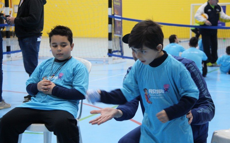 Bocha adaptada também fez parte do Festival Paralímpico em Novo Hamburgo