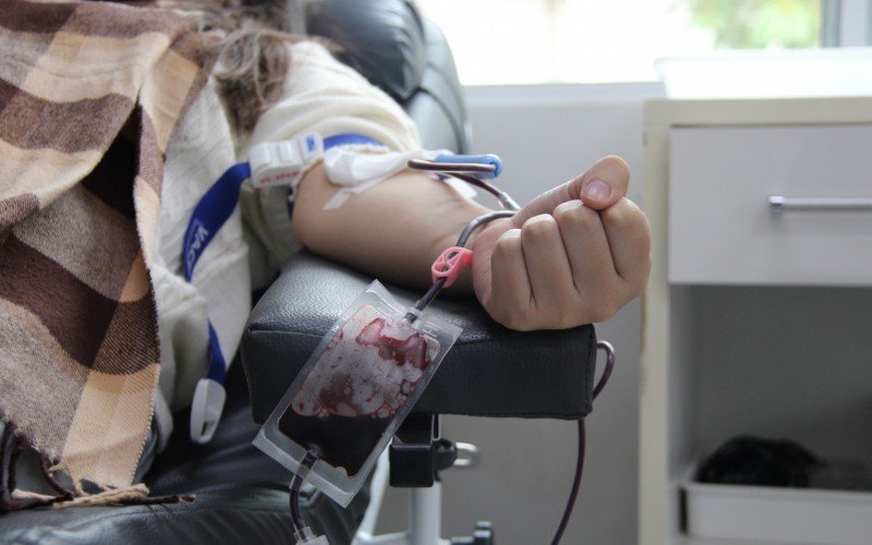 Doação de sangue no Hemovida, durante o Dia Mundial do Doador de Sangue
