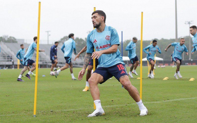 Arrascaeta do Flamengo durante treino | abc+
