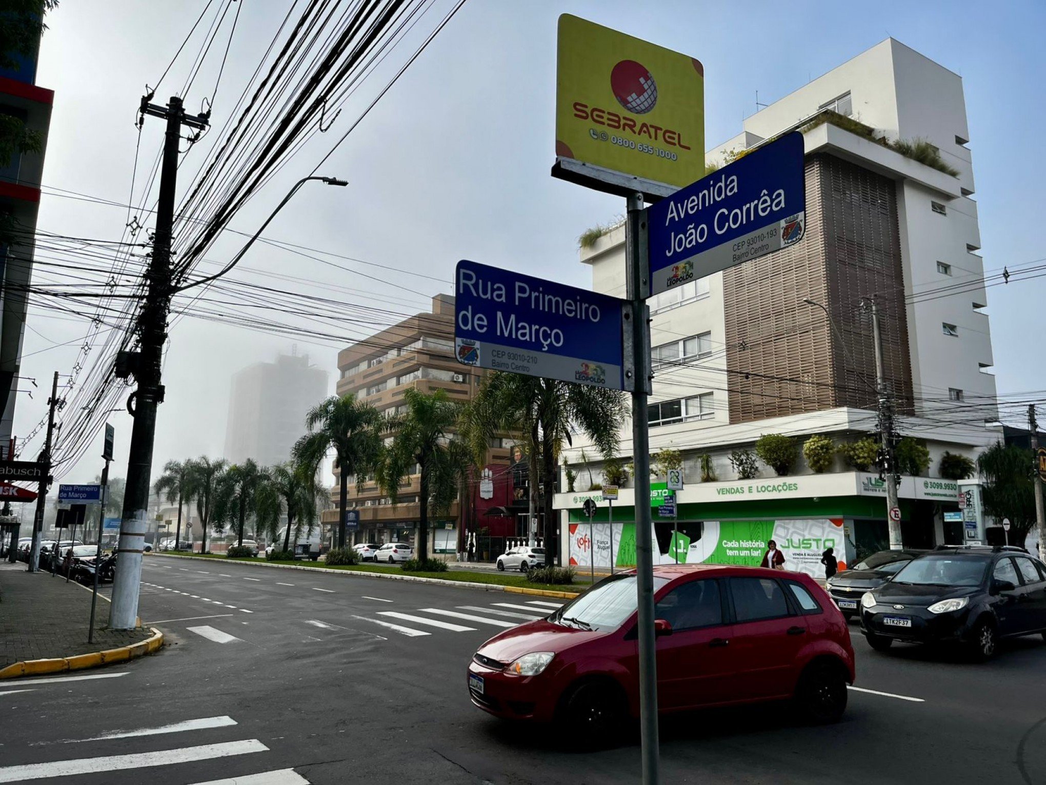 As ruas e cruzamentos com maior número de acidentes em São Leopoldo de janeiro a maio