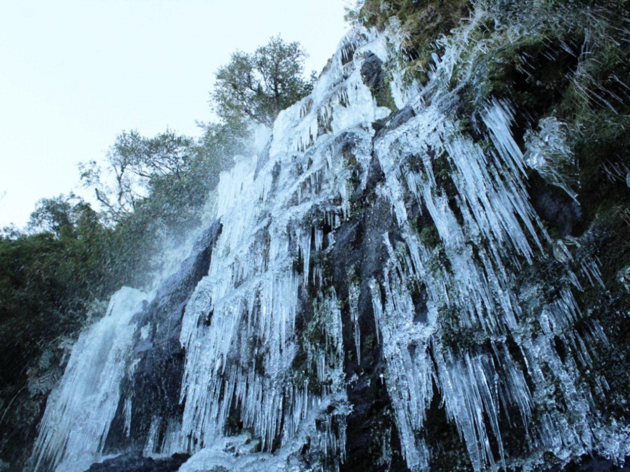 Até cachoeira vira gelo na cidade mais fria do Brasil e onde ela fica vai te surpreender