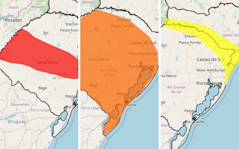 FRENTE FRIA: Inmet faz 3 alertas para chuva intensa e volumosa no Rio Grande do Sul | abc+