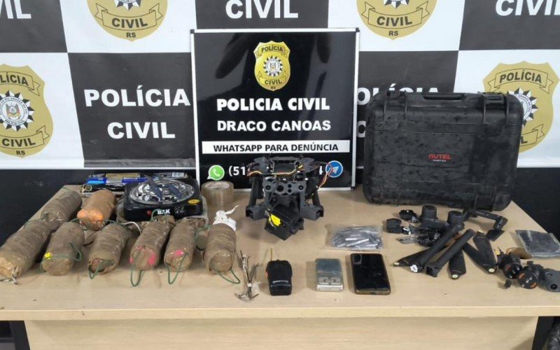 Material apreendido durante ação, na manhã desta terça-feira (17), seria levado para presídios na Capital e em Canoas