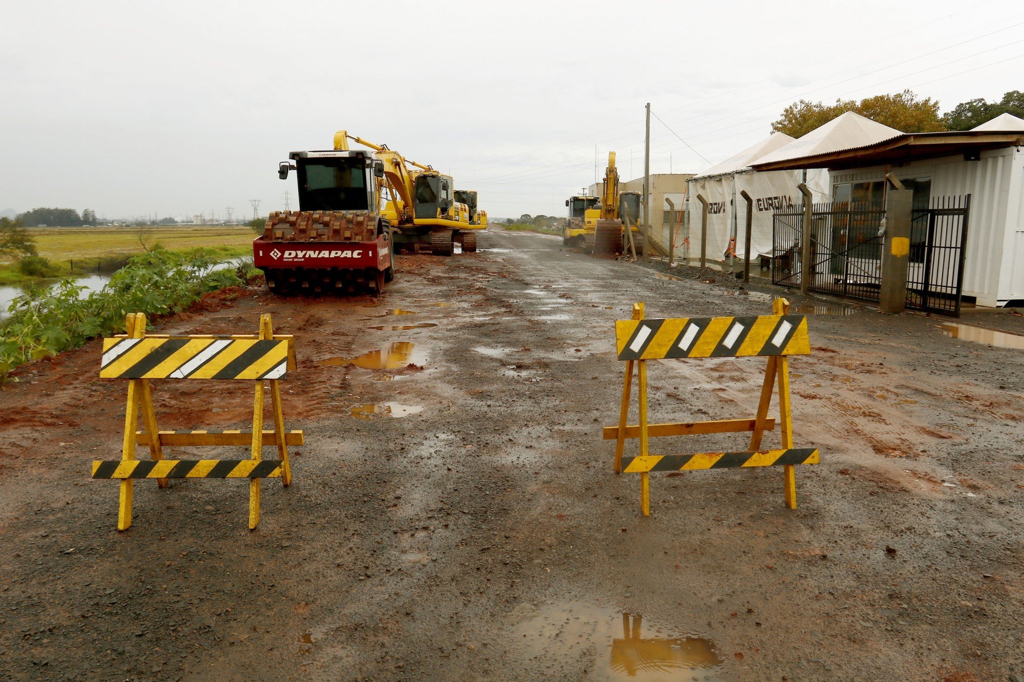 Como estão as obras dos diques em Canoas