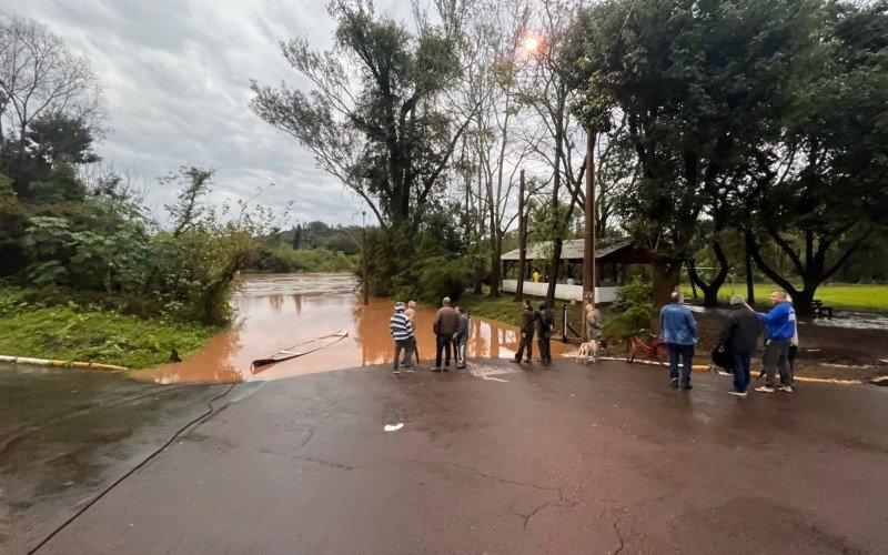Rio Caí, em São Sebastião do Caí, nesta quarta-feira (18) | abc+