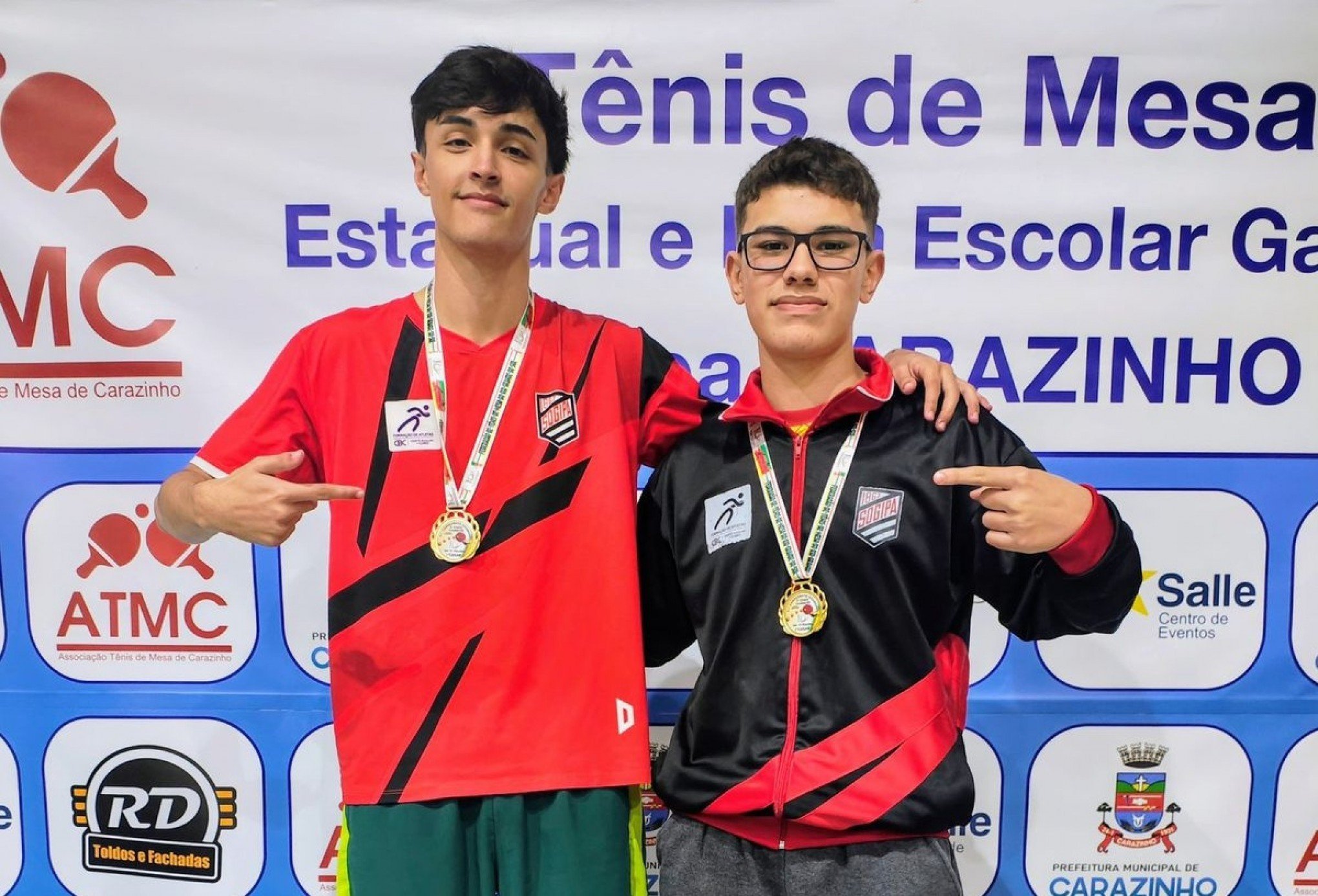 Atletas de São Léo e Canoas são campeões da 3ª etapa do Campeonato Gaúcho de Tênis de Mesa