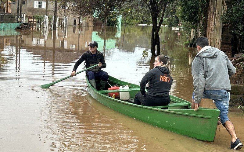 São Sebastião do Caí tem 276 pessoas fora de casa devido a cheia do Rio Caí
