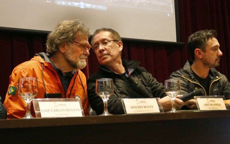 Secretário Nacional da Defesa Civil, Wolnei Wolff encontrou o prefeito Airton Souza na tarde desta quinta-feira (19)