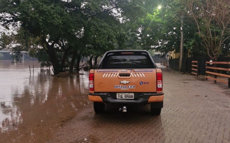 Nível do Rio dos Sinos ultrapassa 4,5 metros e três áreas de São Leopoldo entram em estado de alerta