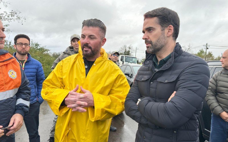 Gustavo Finck e Eduardo Leite em Novo Hamburgo | abc+