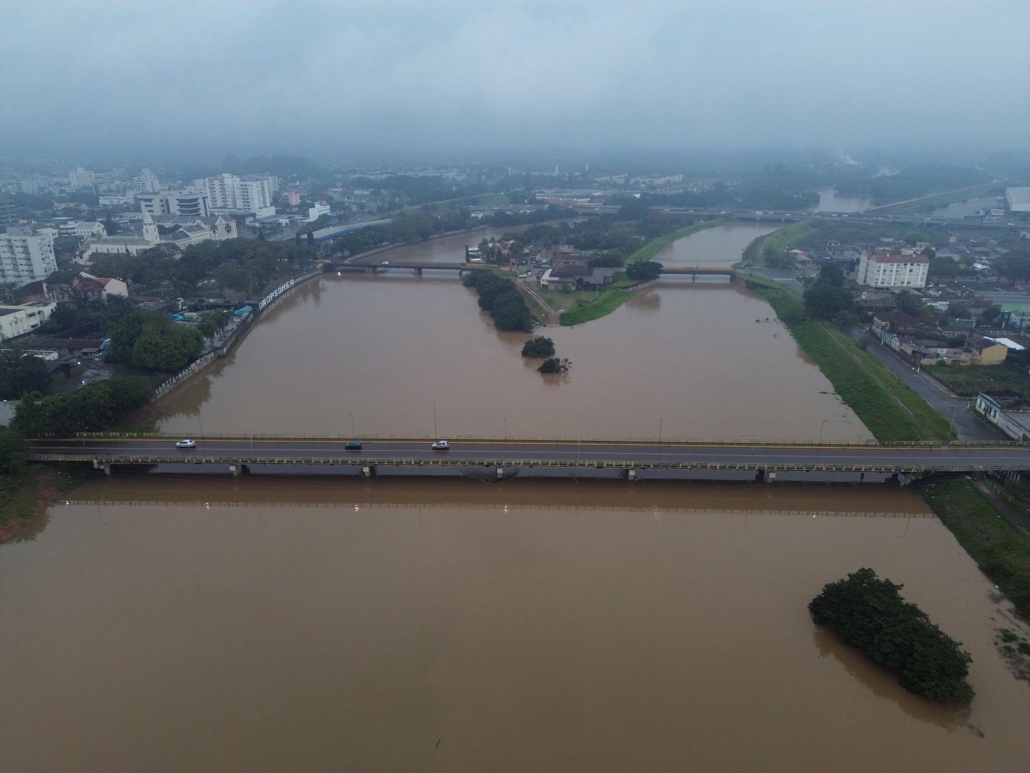 Nível do Rio dos Sinos chega a 5,20 metros e apresenta estabilidade neste domingo