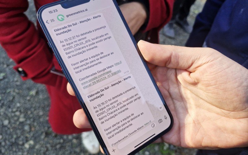 Sistema começou a ser implementado também em Eldorado do Sul e mostra alertas que são emitidos