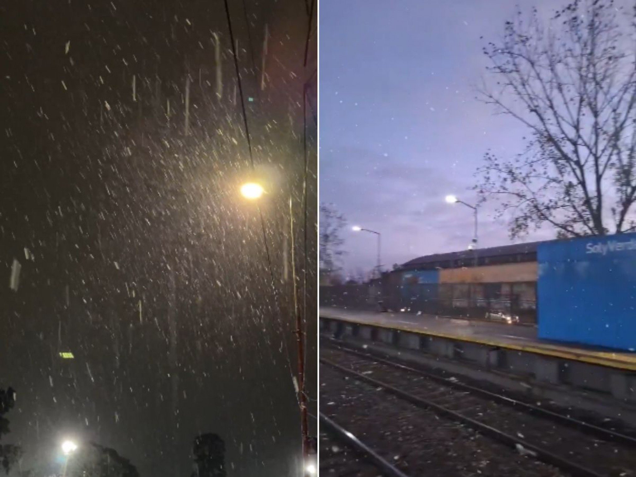 ONDA DE FRIO: Neve em Buenos Aires! Forte massa de ar frio faz nevar na província argentina após mais de uma década
