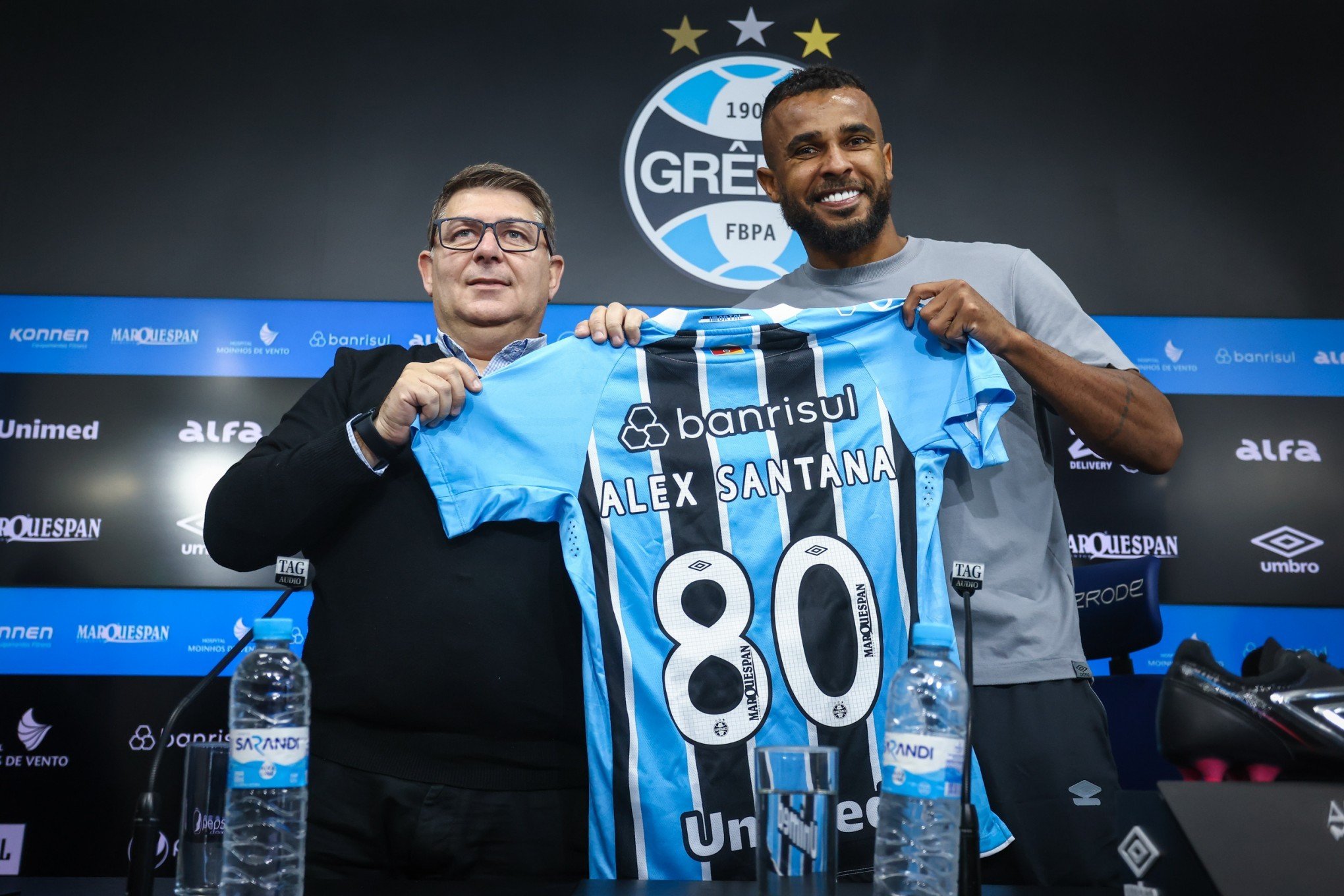 Grêmio apresenta Alex Santana: "Não vai faltar empenho e dedicação"