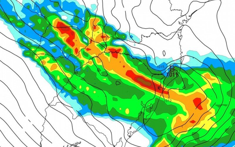 Projeção de chuva para sábado no Rio Grande do Sul | abc+