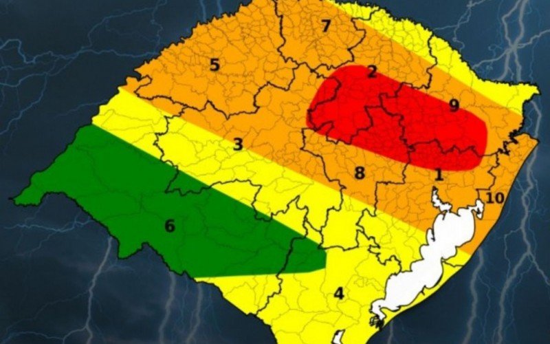 CHUVA NO RS: Defesa Civil alerta para madrugada de alto risco para tempestades intensas; volumes podem superar 100 mm | abc+