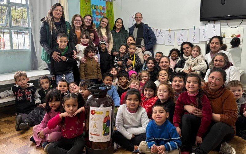 Escola Alice Wortmann vence gincana em homenagem aos 30 anos da coleta seletiva em Canela