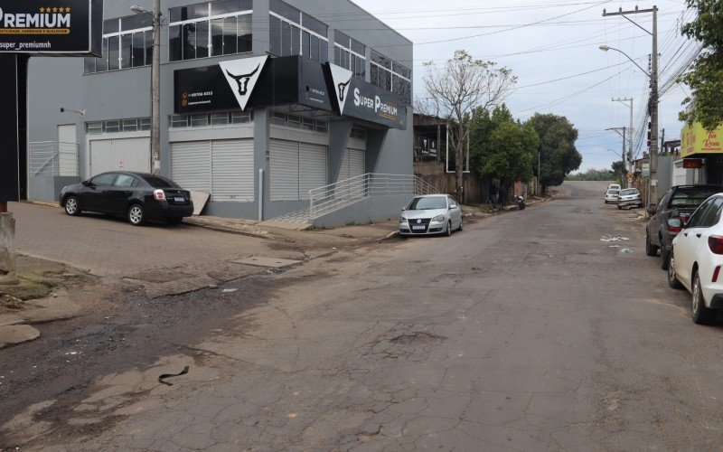Início da Rua Bruno Werner Storck, próximo a Avenida dos Municípios, no bairro Canudos. | abc+
