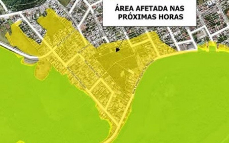 CHUVA NO RS: Prefeitura de Montenegro faz projeção de área que pode ser atingida por enchente; veja o mapa | abc+