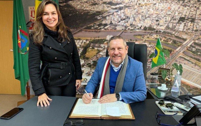 Regina Caetano assume a prefeitura enquanto Heliomar busca investimentos na Alemanha