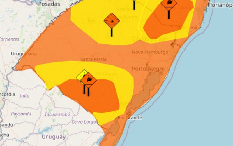 Rio Grande do Sul tem cinco alertas, sendo quatro de geada | abc+