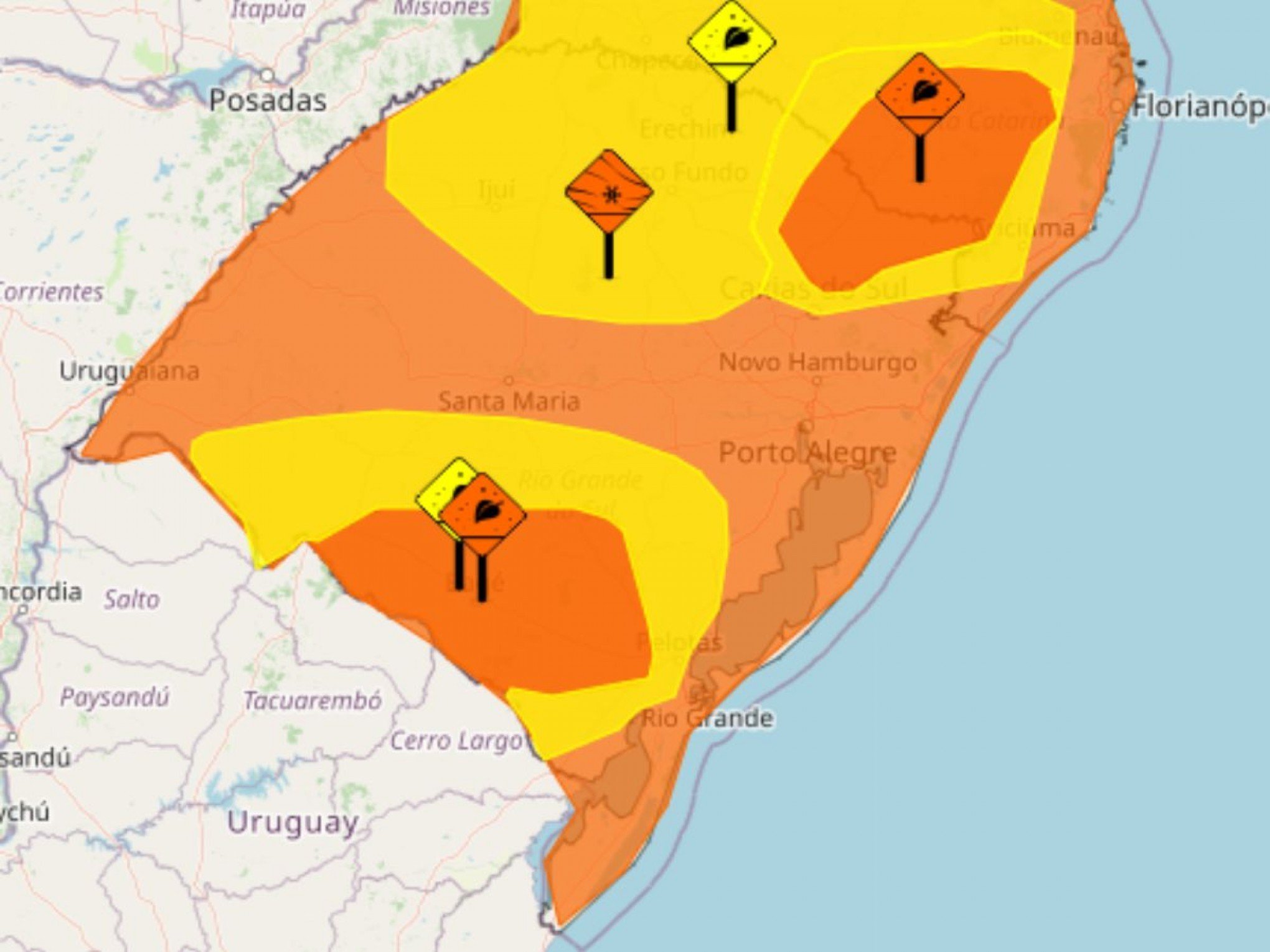ONDA DE FRIO: Rio Grande do Sul tem 5 alertas do Inmet; veja o que esperar