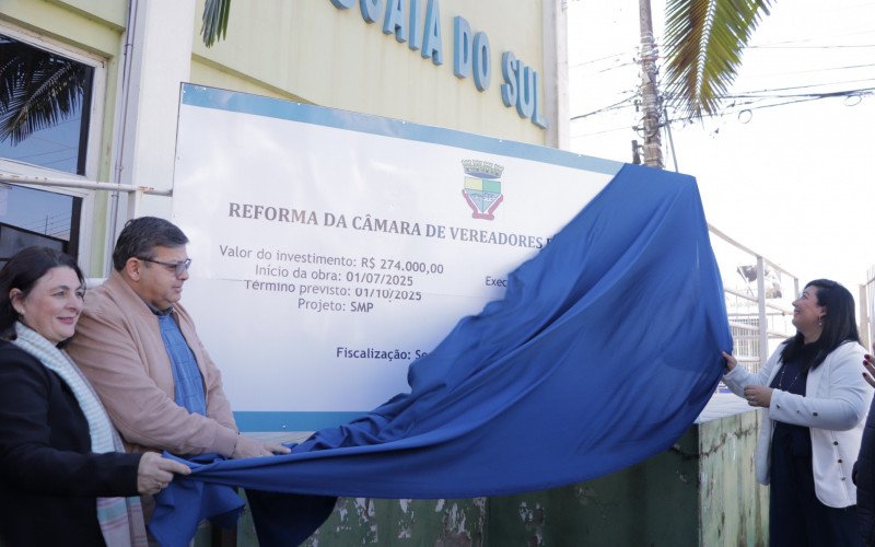 Câmara Municipal de Sapucaia do Sul dá início à primeira grande obra de revitalização de sua sede 