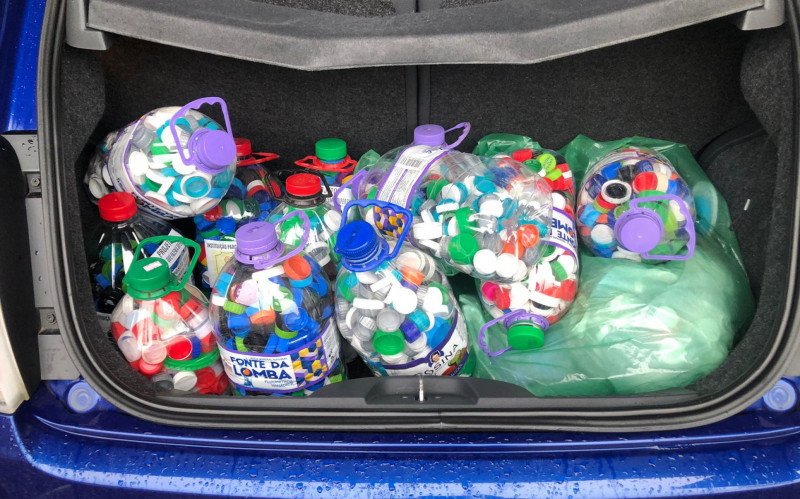 Expectativa do Orbis é arrecadar, ao menos, 500 quilos de tampinhas