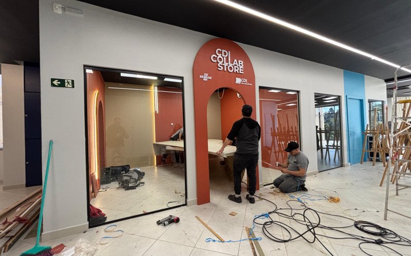 A estrutura está sendo montada no 2º andar da CDL Novo Hamburgo | abc+