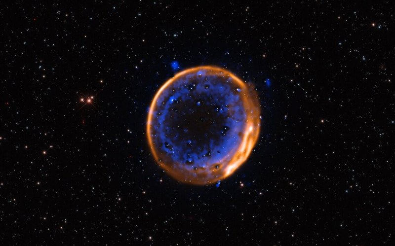Imagem da supernova SNR 0509-67.5 foram feitas por astrônomos do Observatório Europeu do Sul (ESO) | abc+